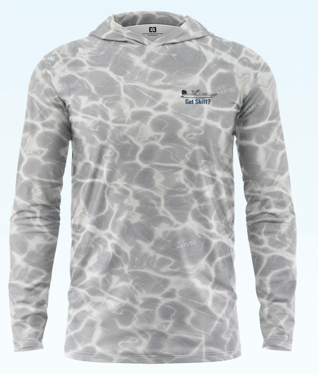 “Got Skiff?” UV hooded shirt